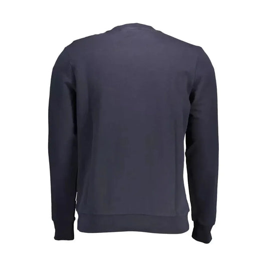 Napapijri Blue Cotton Men Sweater Napapijri