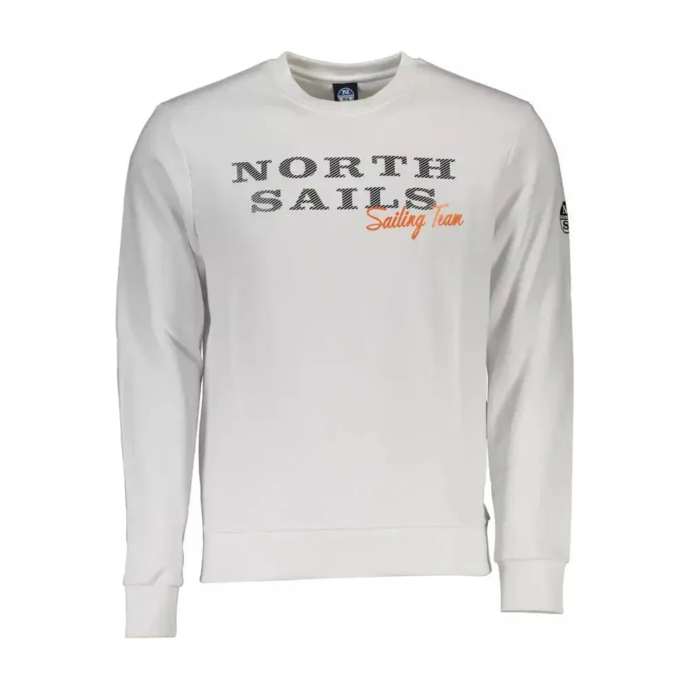 North Sails White Cotton Men Sweater North Sails