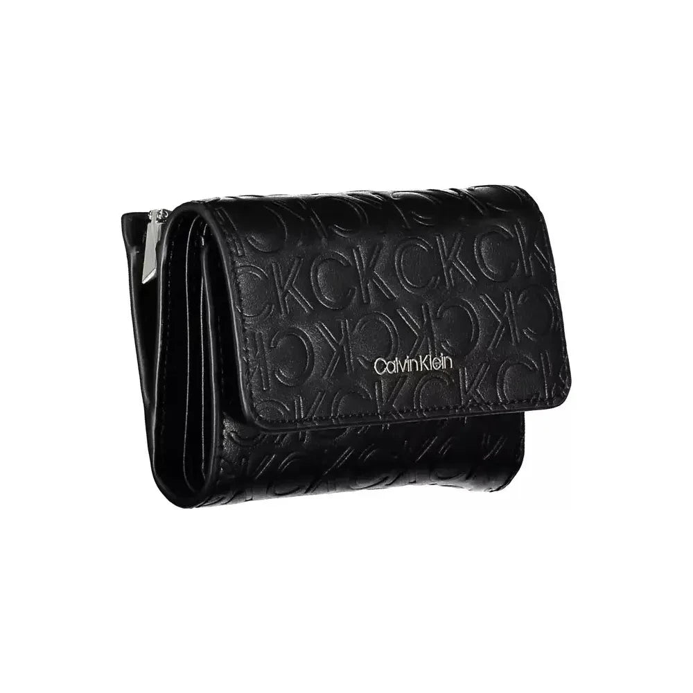 Calvin Klein Elegant Black Polyethylene Wallet with RFID Blocker Calvin Klein