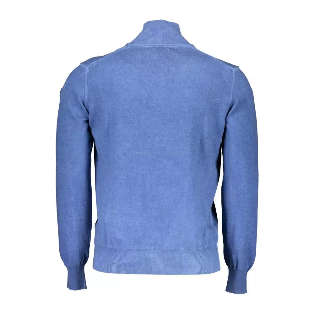 North Sails Blue Cotton Men Sweater North Sails