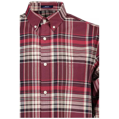 Gant Red Cotton Men Shirt Gant