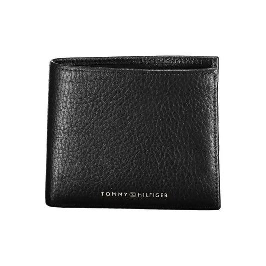 Tommy Hilfiger Black Leather Men Wallet Tommy Hilfiger