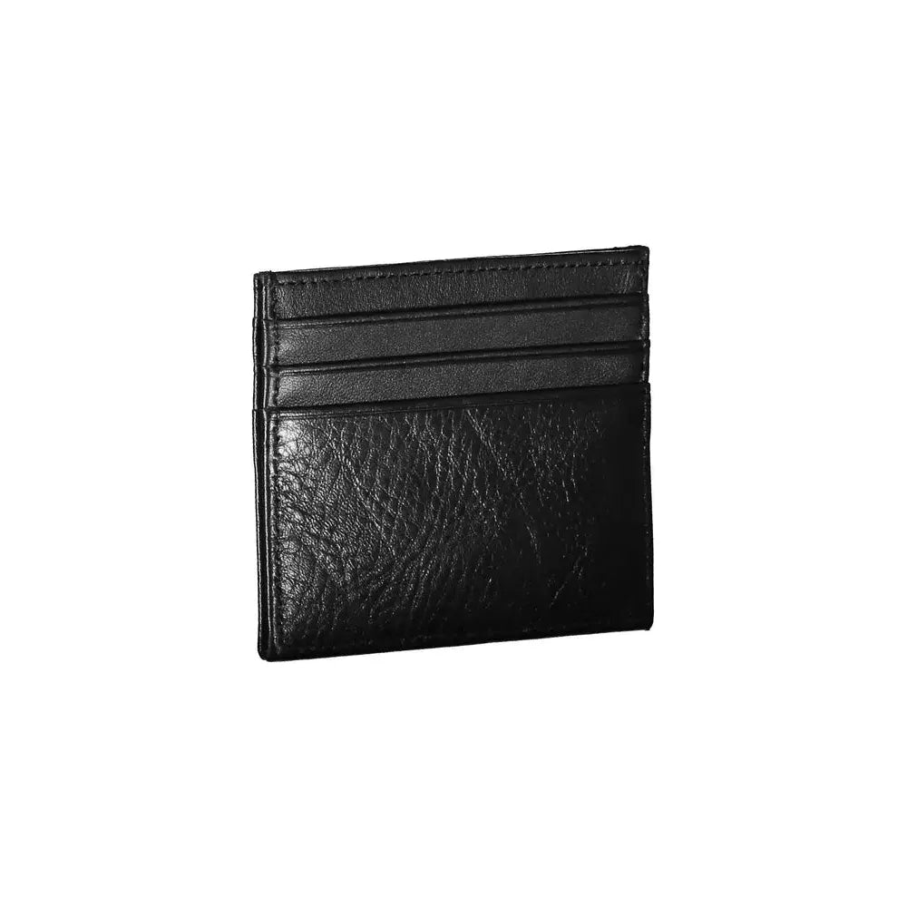 Tommy Hilfiger Black Leather Men Wallet Tommy Hilfiger