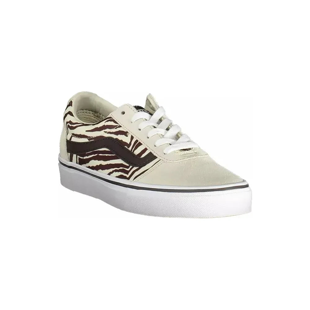 Vans Beige Leather Women Sneaker Vans