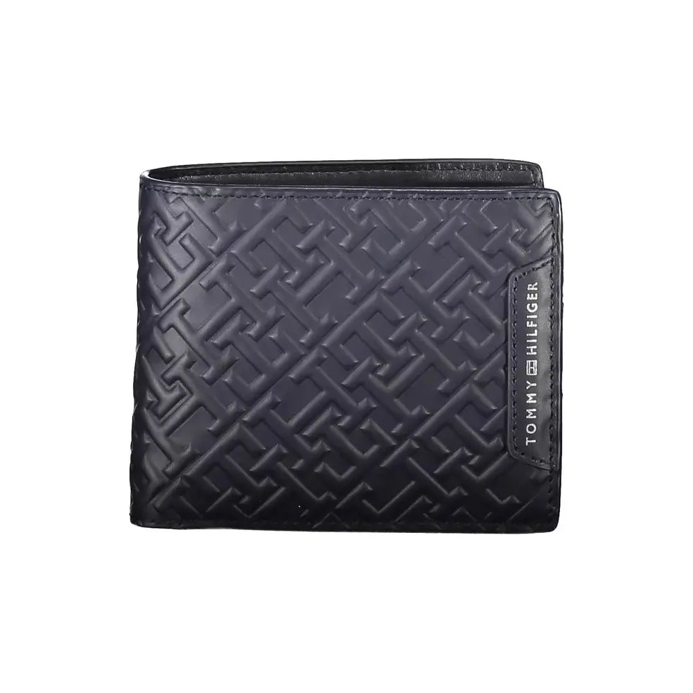 Tommy Hilfiger Blue Leather Men Wallet Tommy Hilfiger