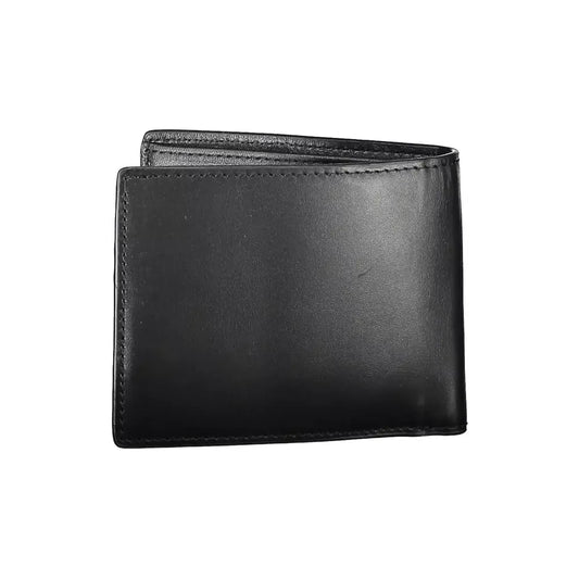 Tommy Hilfiger Black Leather Men Wallet Tommy Hilfiger