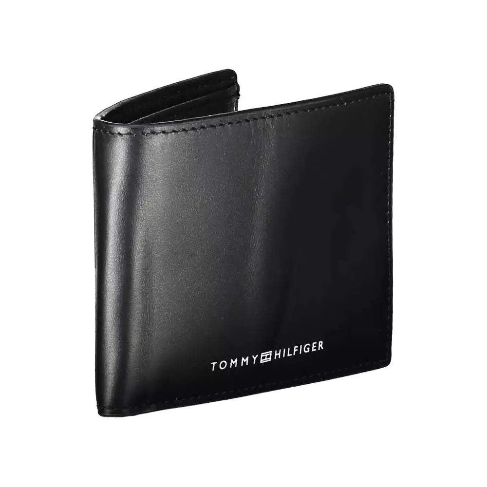 Tommy Hilfiger Black Leather Men Wallet Tommy Hilfiger