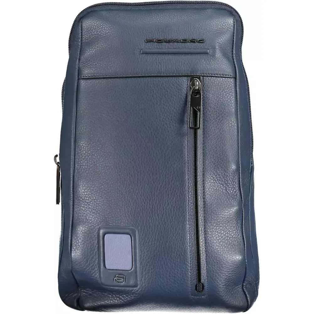 Piquadro Blue Leather Men Shoulder Bag Piquadro