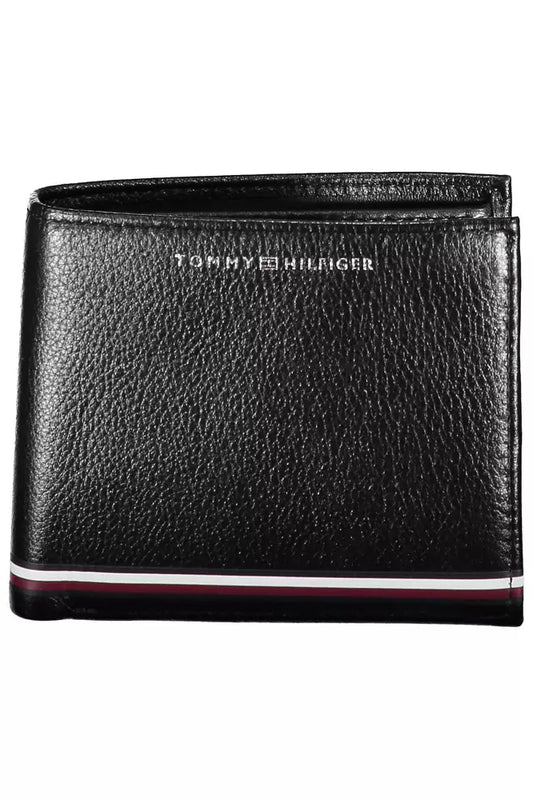 Tommy Hilfiger Black Leather Men Wallet Tommy Hilfiger