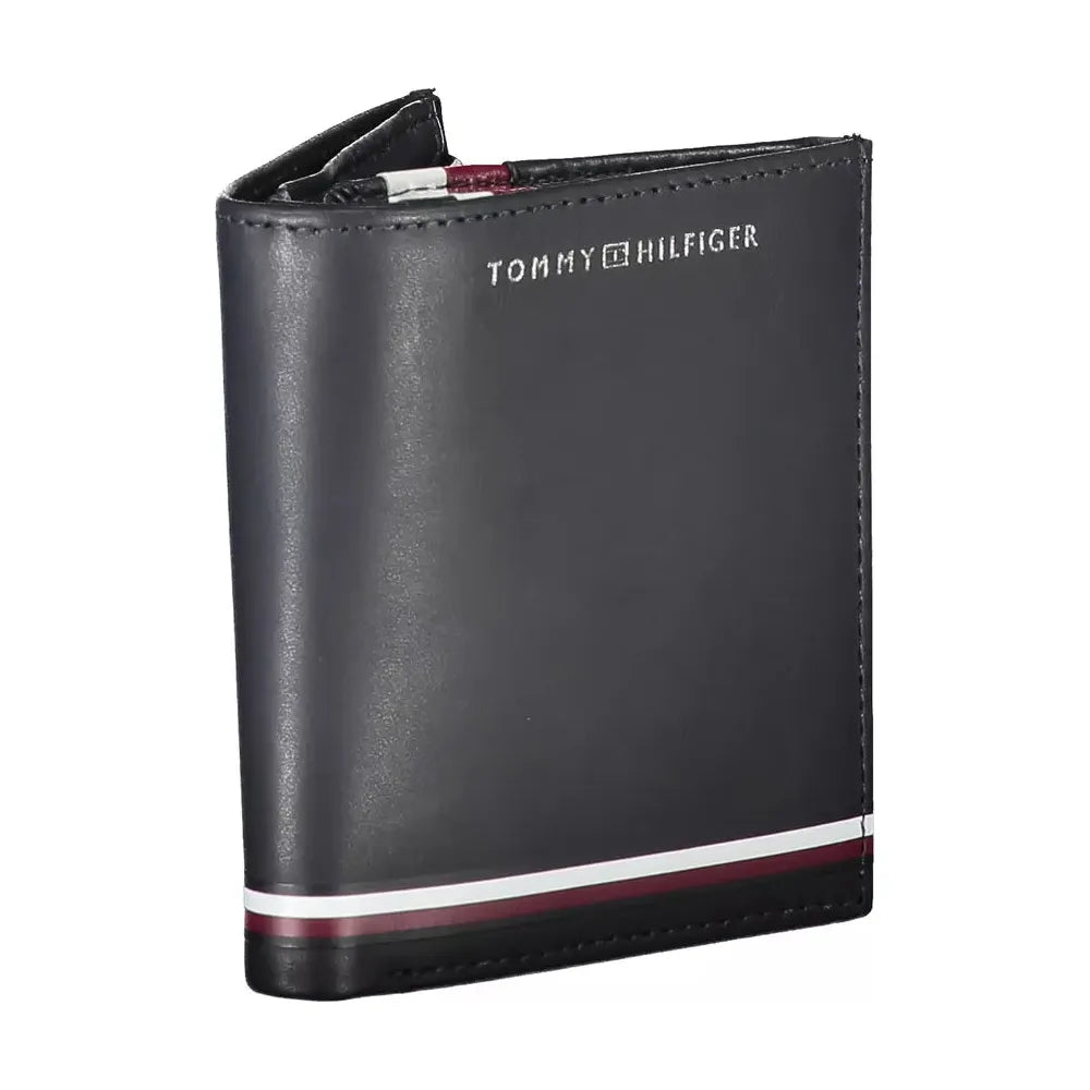 Tommy Hilfiger Blue Leather Men Wallet Tommy Hilfiger