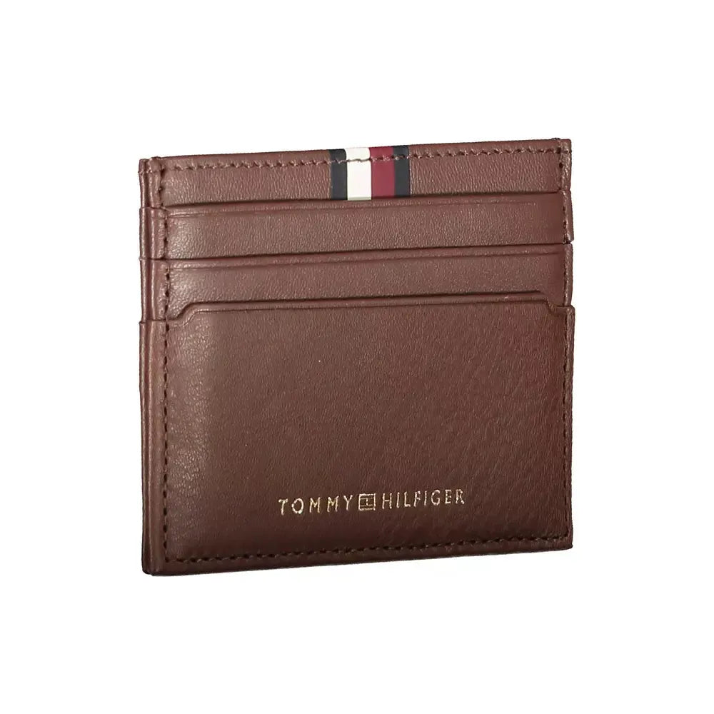 Tommy Hilfiger Brown Leather Men Wallet Tommy Hilfiger