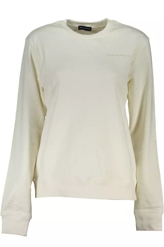 North Sails White Cotton Women Sweater North Sails