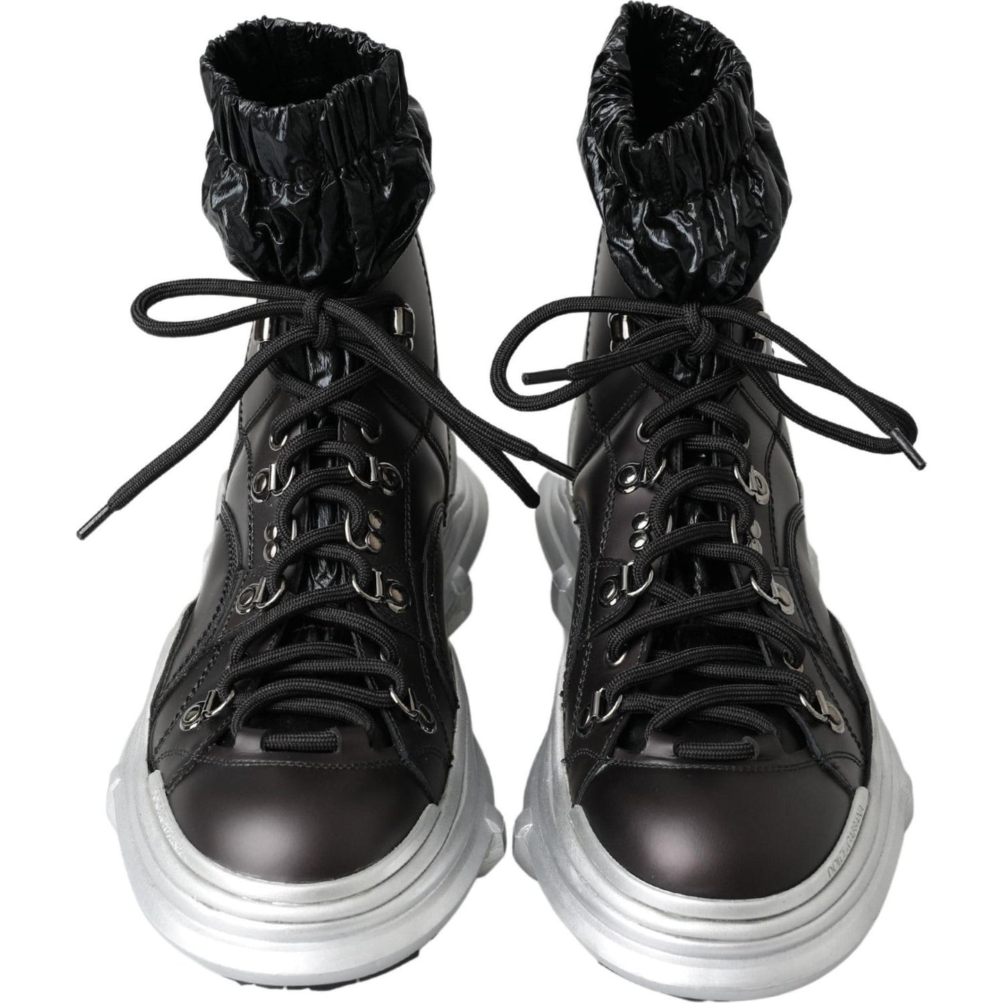 Dolce & Gabbana Black High Top Sneaker Bootie Dolce & Gabbana