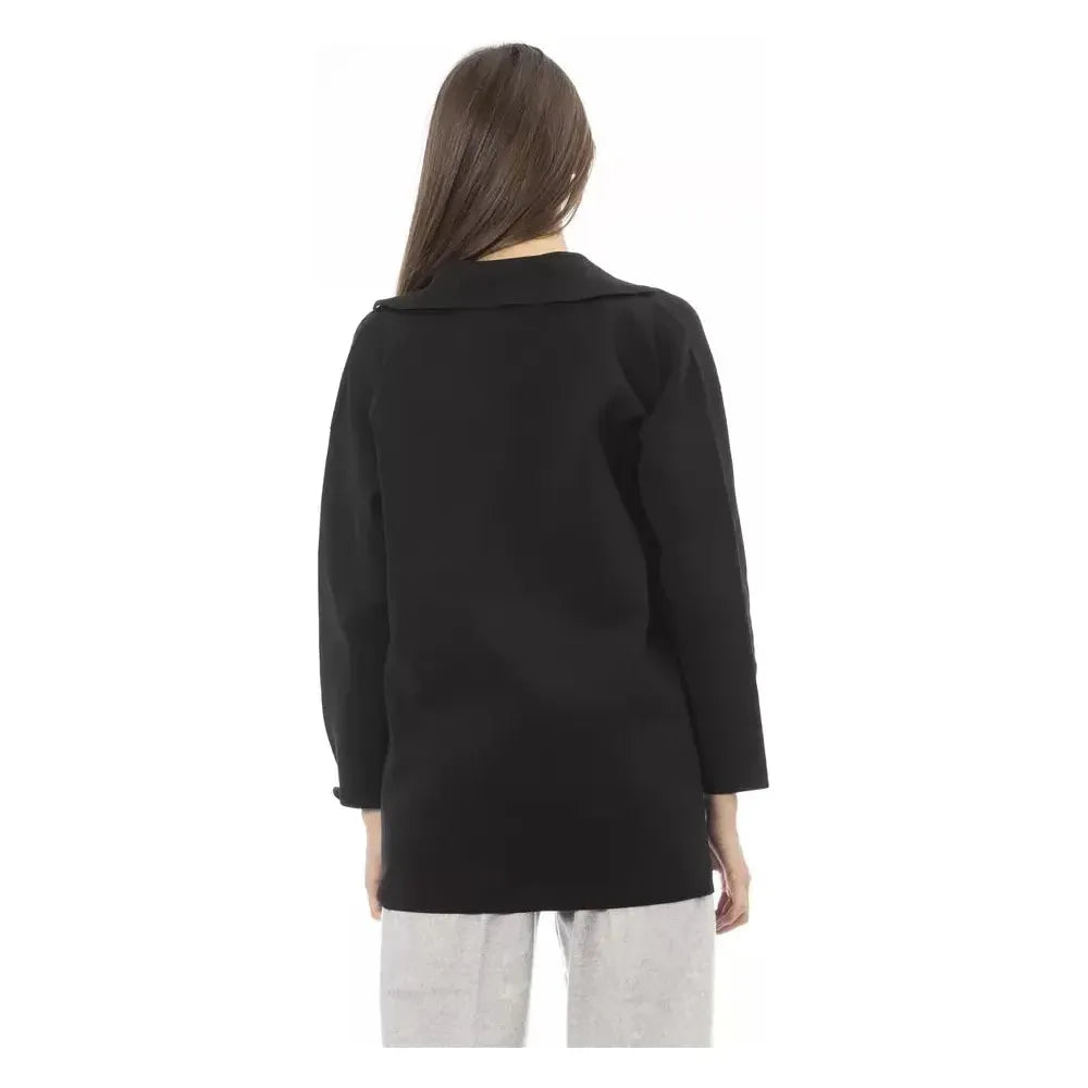 Alpha Studio Black Polypropylene Women Sweater Alpha Studio