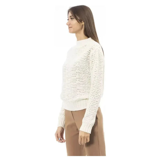 Alpha Studio White Polyamide Women Sweater Alpha Studio