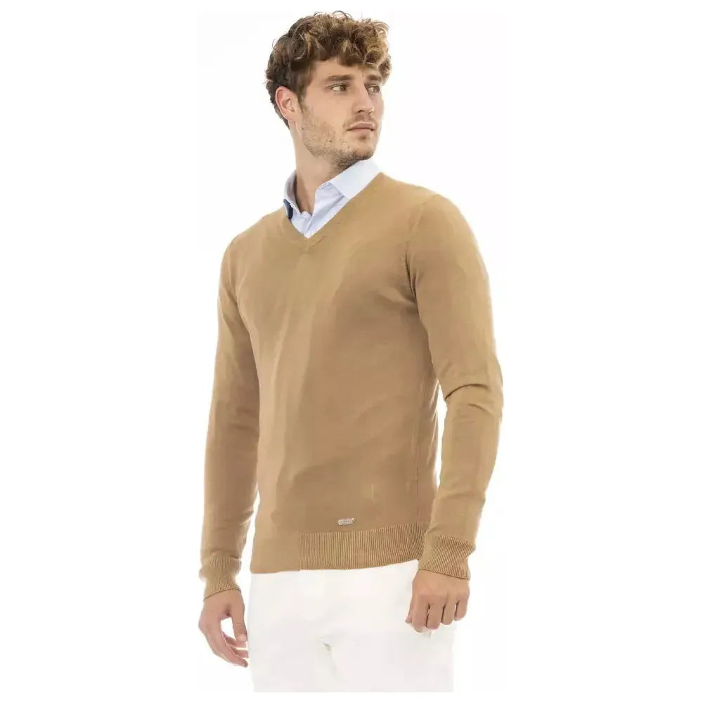 Baldinini Trend Beige Modal Men Sweater