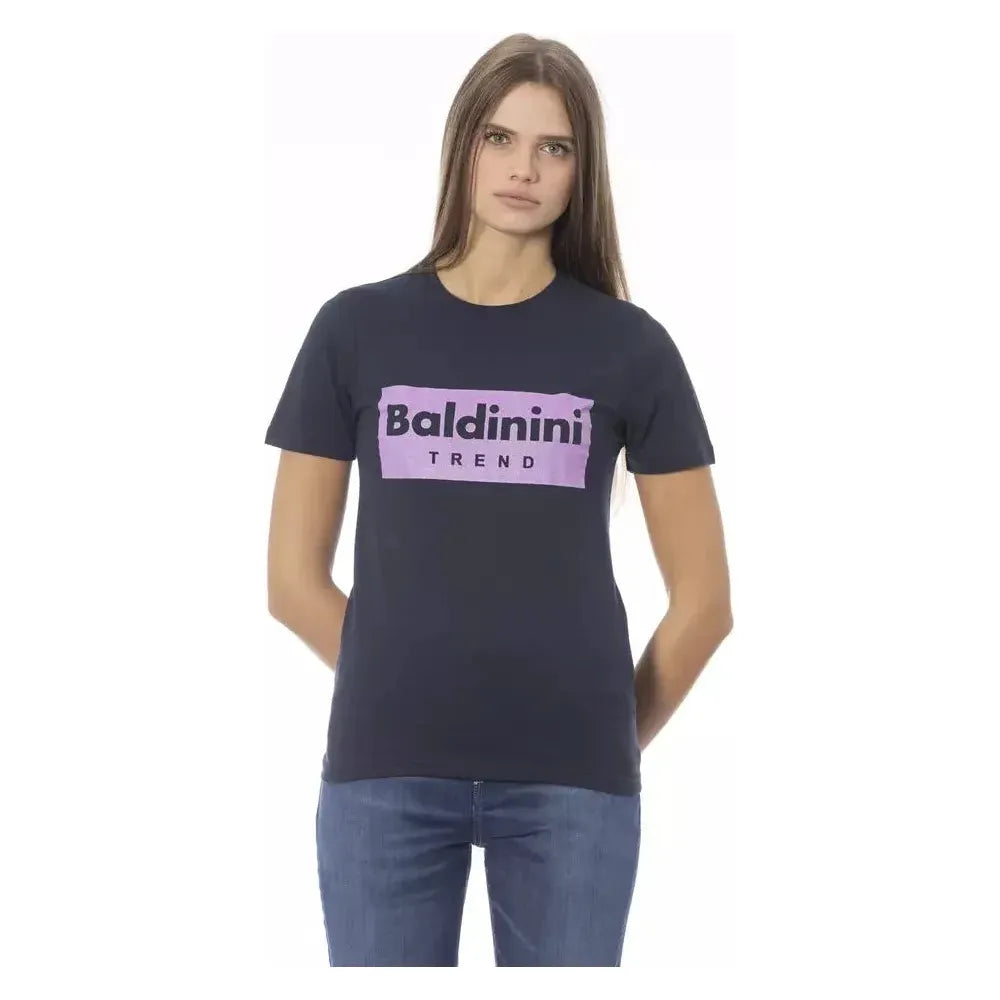 Baldinini Trend Blue Cotton Women T-Shirt Baldinini Trend