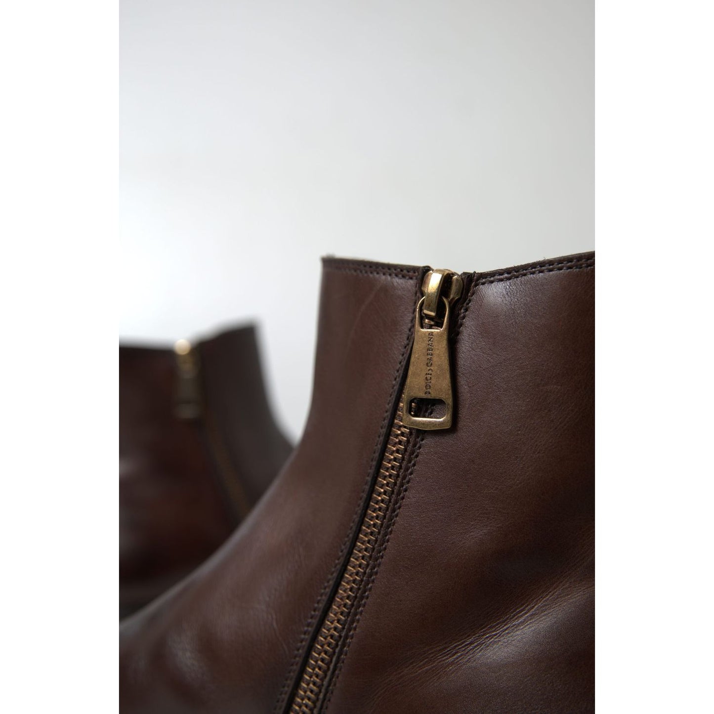 Dolce & Gabbana Elegant Leather Chelsea Boots Dolce & Gabbana