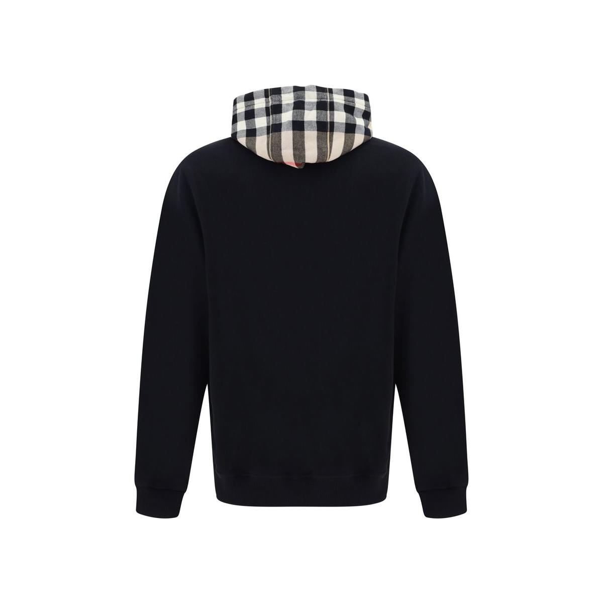Burberry Black Cotton Samuel Hoodie Sweatshirt