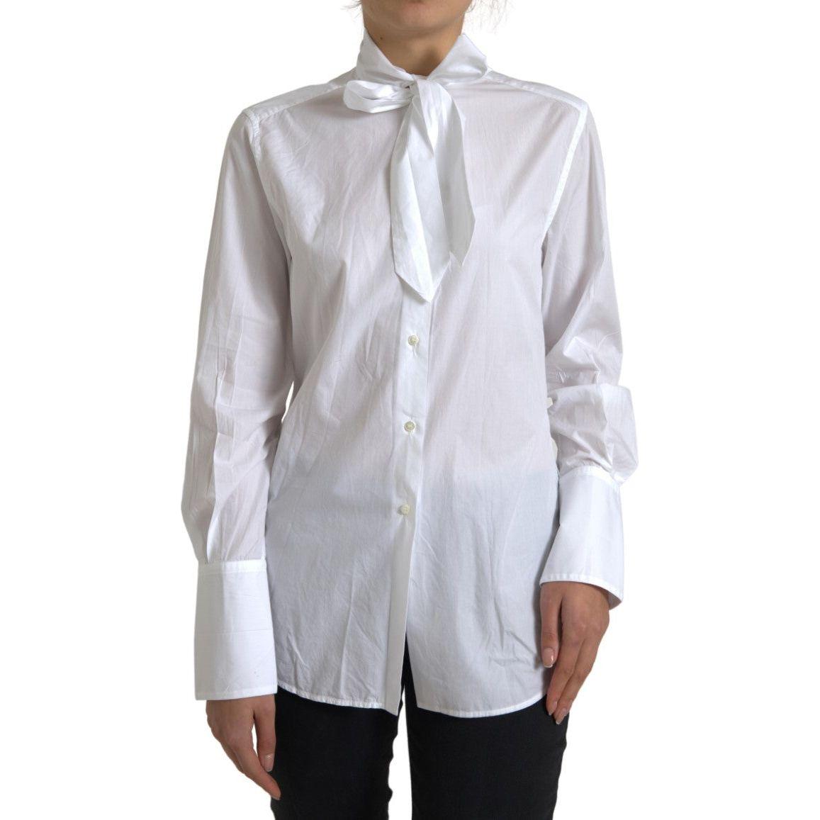 Dolce & Gabbana Elegant White Cotton Long Sleeve Shirt Dolce & Gabbana