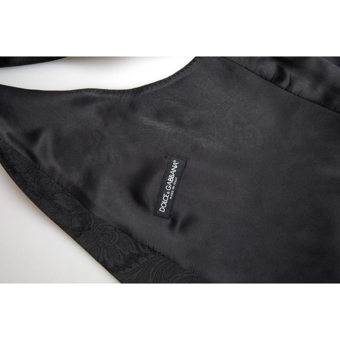 Dolce & Gabbana Elegant Black Formal Dress Vest Dolce & Gabbana