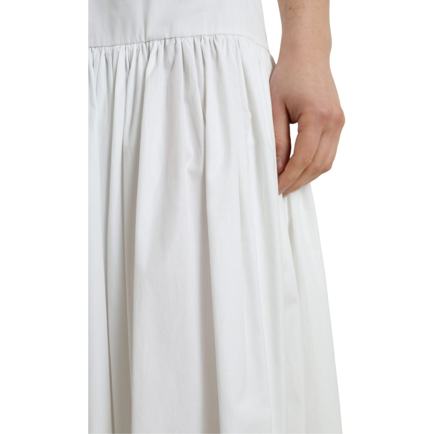 Dolce & Gabbana Elegant High Waist Cotton Maxi Skirt Dolce & Gabbana