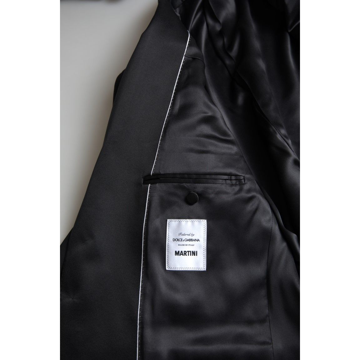 Dolce & Gabbana Black 2 Piece Single Breasted MARTINI Suit