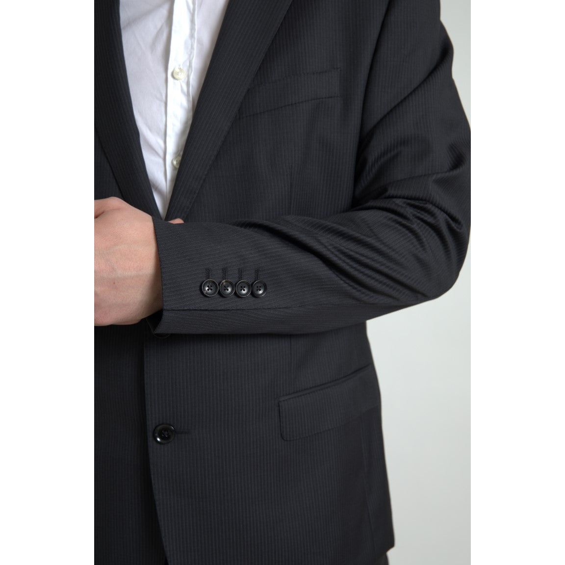 Dolce & Gabbana Elegant Black Two-Piece Slim Fit Suit Dolce & Gabbana