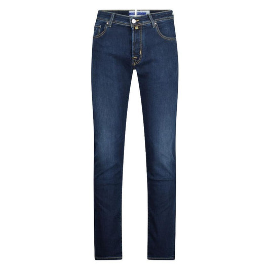 Jacob Cohen Elegant Slim Fit Dark Blue Jeans