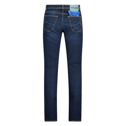 Jacob Cohen Elegant Slim Fit Dark Blue Jeans