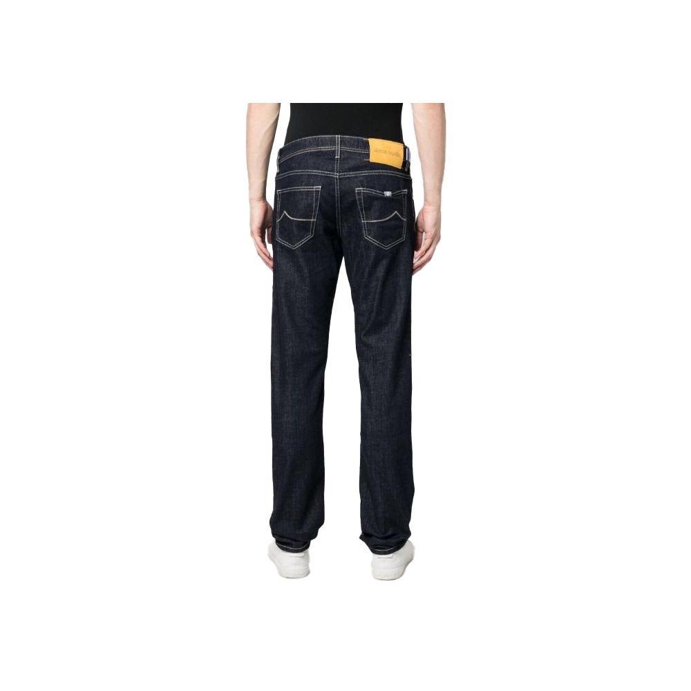 Jacob Cohen Exquisite Slim Fit Dark Blue Stretch Jeans Jacob Cohen