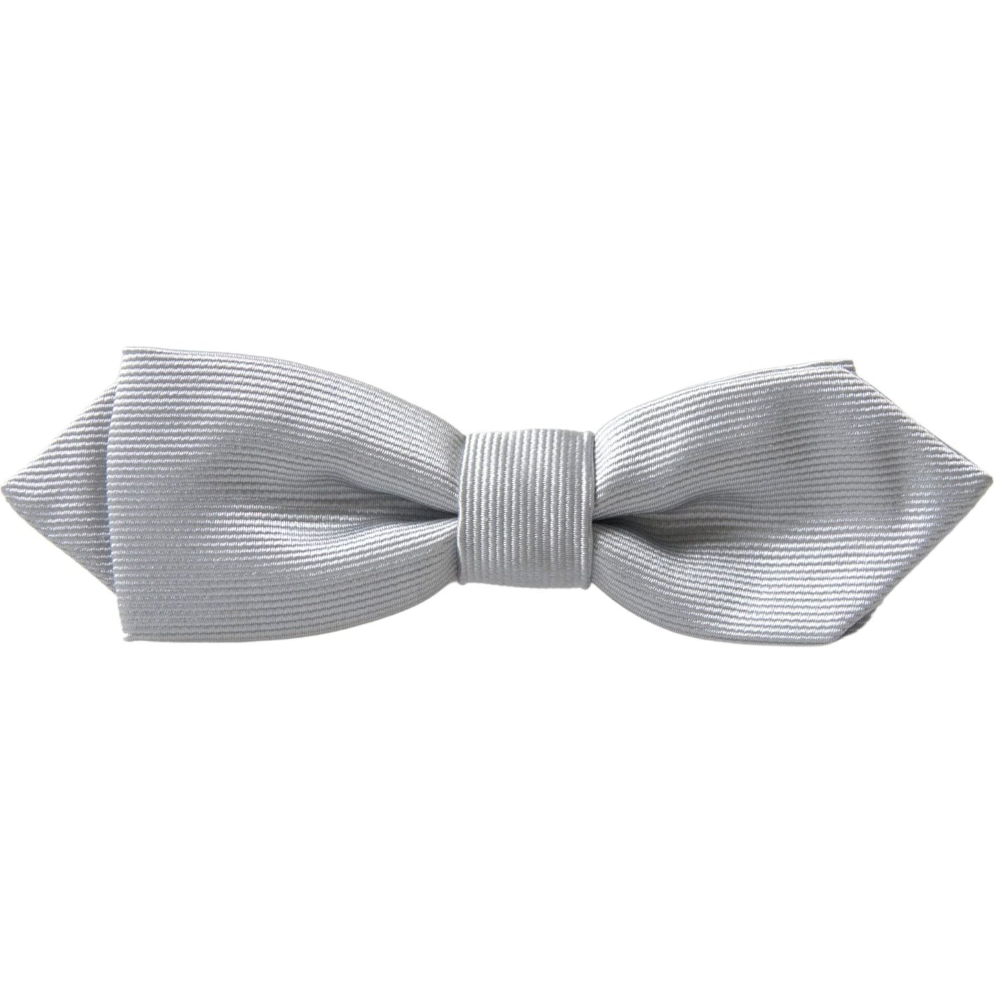 Dolce & Gabbana Elegant Silk Bow Tie in Grey Dolce & Gabbana