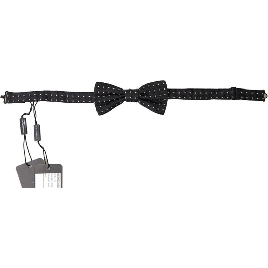 Dolce & Gabbana Elegant Black Silk Bow Tie Dolce & Gabbana