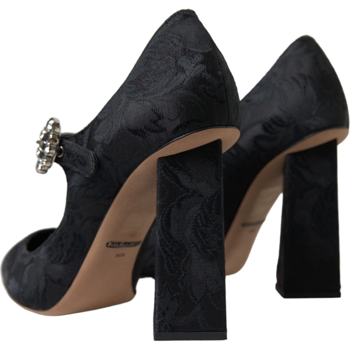 Dolce & Gabbana Chic Black Brocade Mary Janes Pumps Dolce & Gabbana