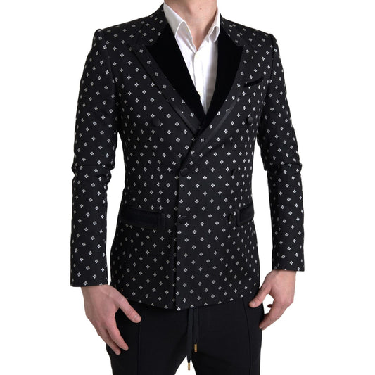 Dolce & Gabbana Elegant Geometric Patterned Slim Blazer Dolce & Gabbana