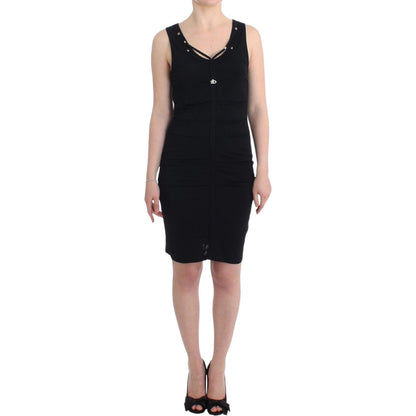 Roccobarocco Black pencil sheath dress