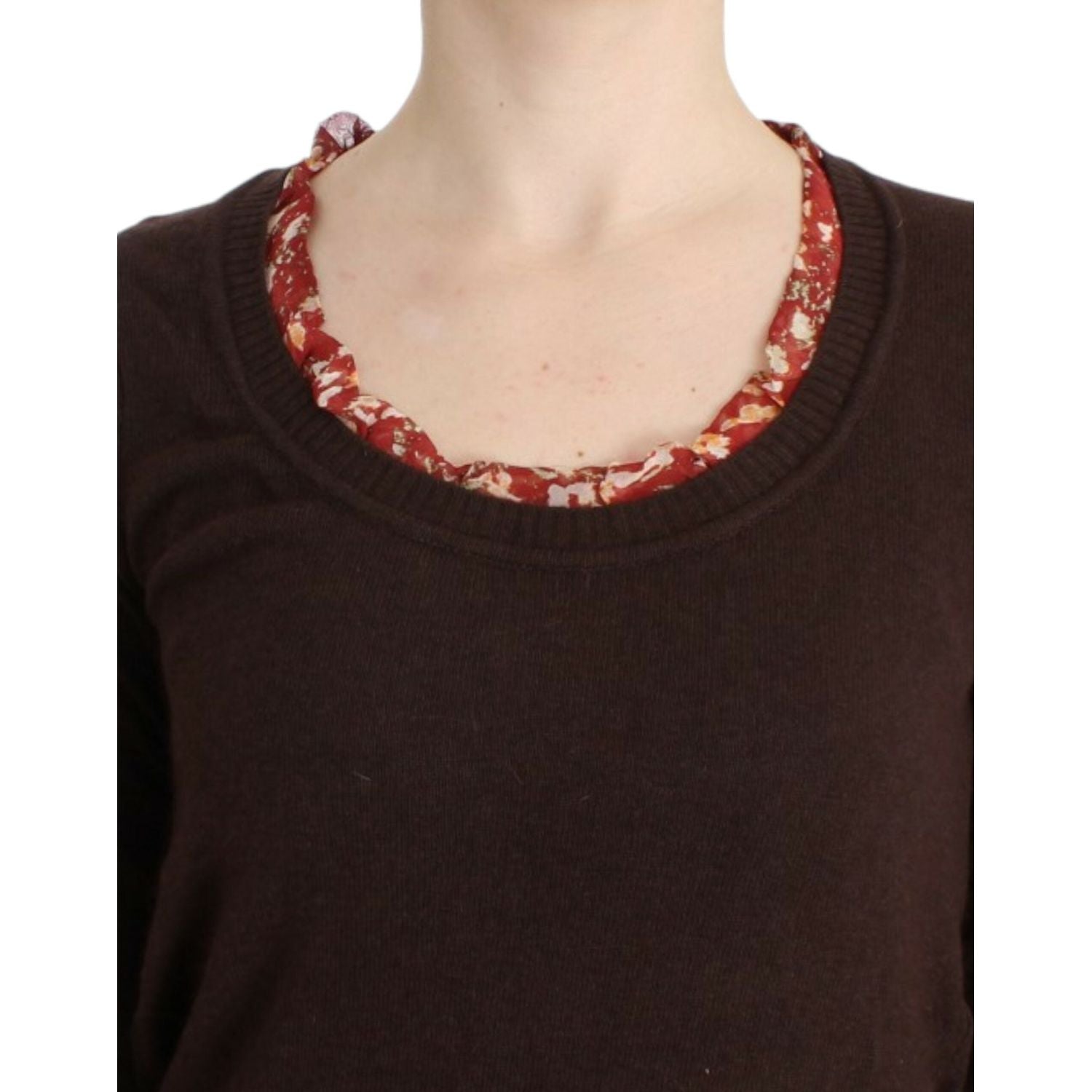 Cavalli Brown crewneck sweater