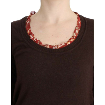 Cavalli Brown crewneck sweater