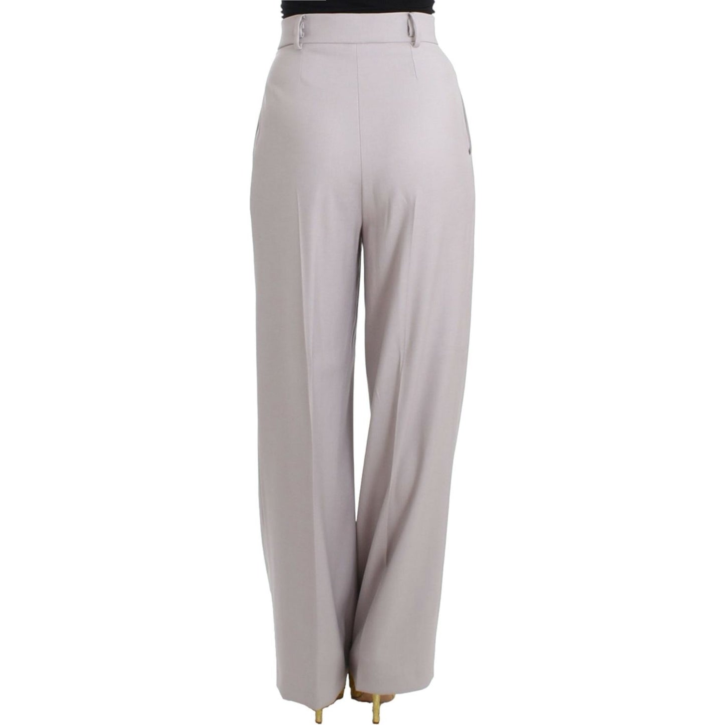 Cavalli Gray high waist pants