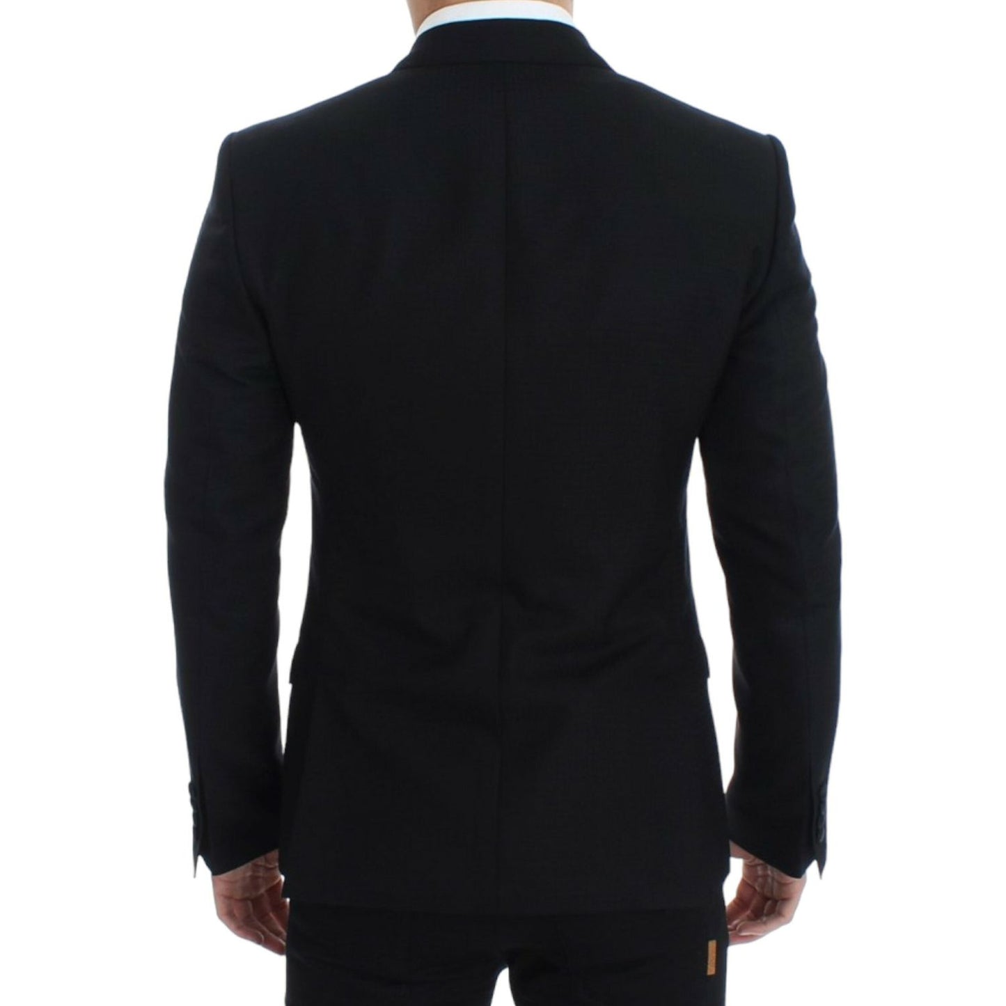 Dolce & Gabbana Black wool silk SICILIA blazer