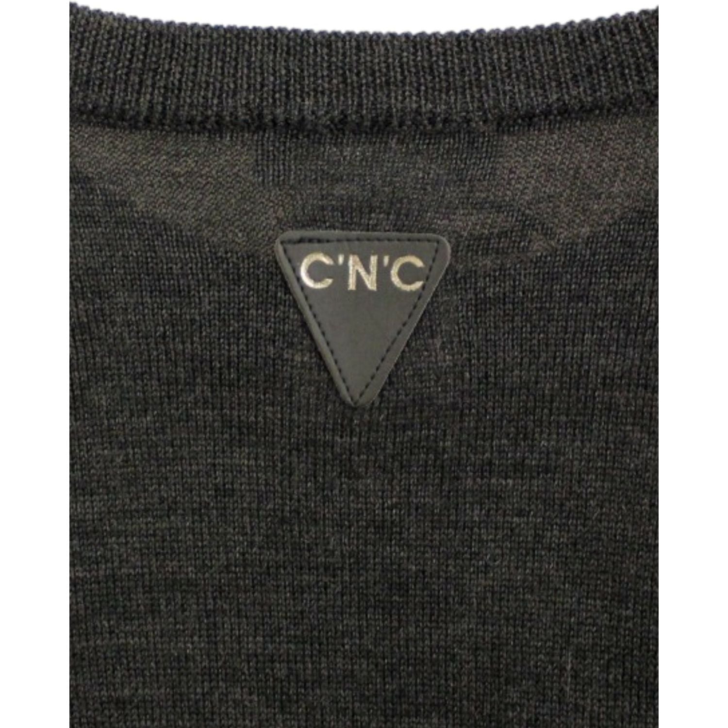 Costume National Gray crewneck pullover sweater