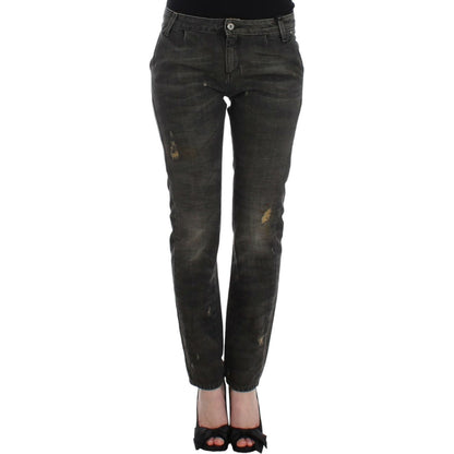 Costume National Gray distressed jeans