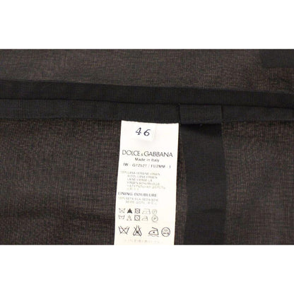 Dolce & Gabbana Black Wool Formal Dress Vest Gilet Jacket