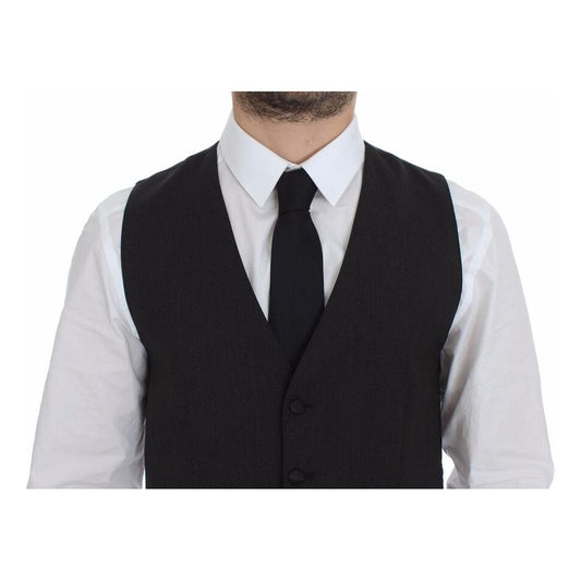 Dolce & Gabbana Classic Gray Wool Blend Dress Vest Dolce & Gabbana