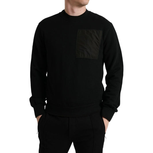 Dolce & Gabbana Elegant Crew Neck Cotton Blend Sweater Dolce & Gabbana