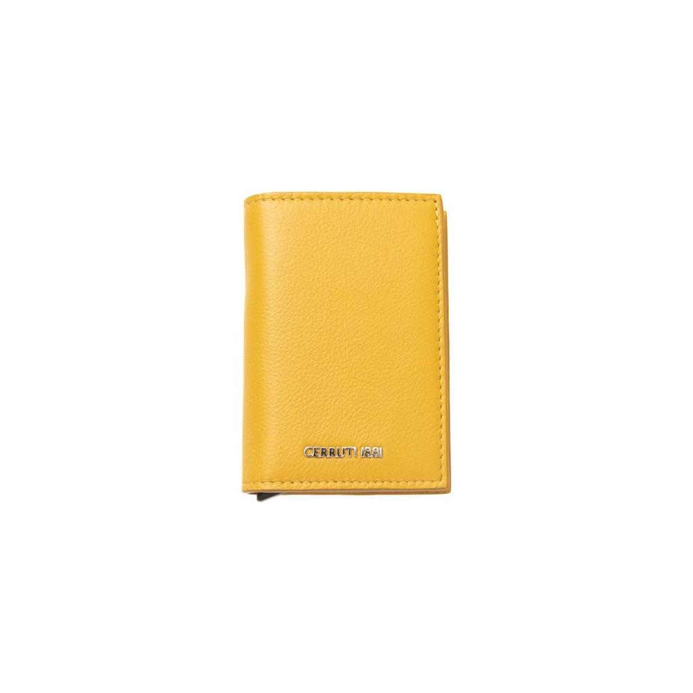Cerruti 1881 Yellow Calfskin Men Wallet