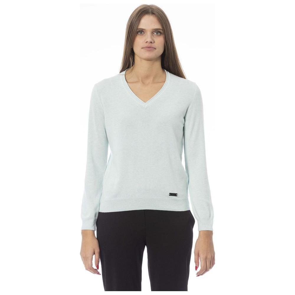 Baldinini Trend Light Blue Cashmere Women Sweater Baldinini Trend