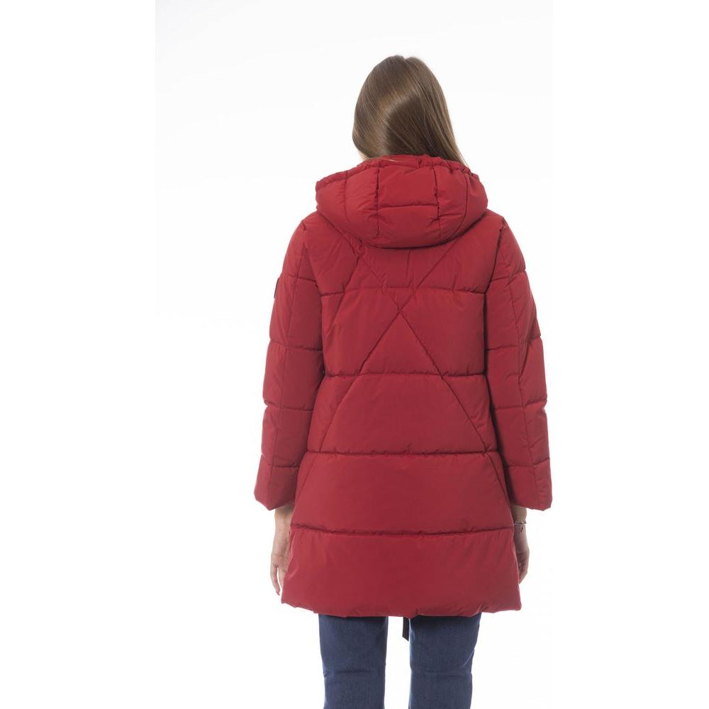 Baldinini Trend Red Polyester Women Jacket Baldinini Trend