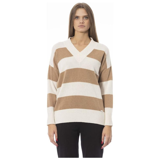 Baldinini Trend Beige Cashmere Women Sweater Baldinini Trend