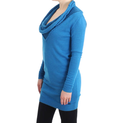 Costume National Blue scoopneck sweater